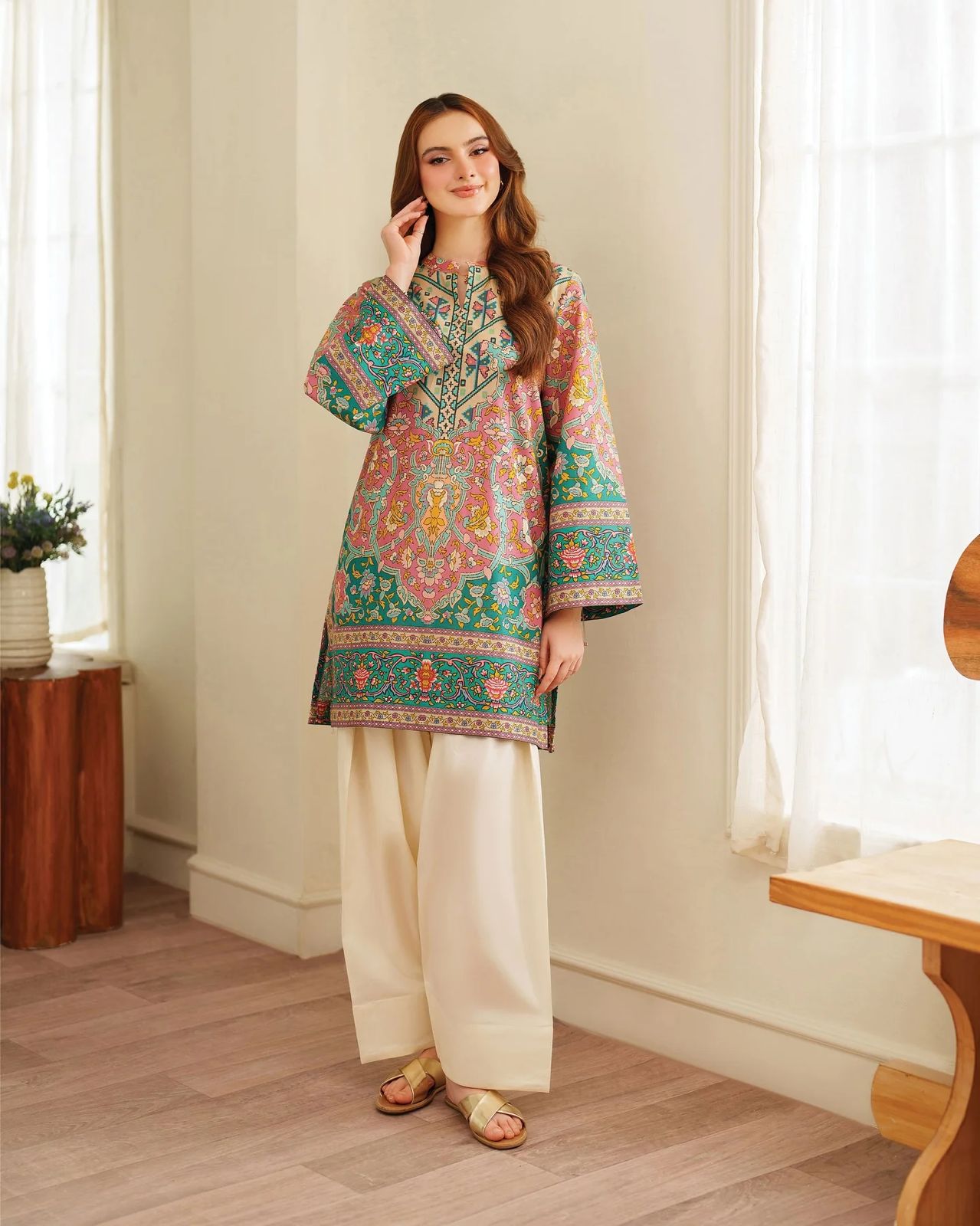 Minal Printed 2pc(Farshi Shalwar)