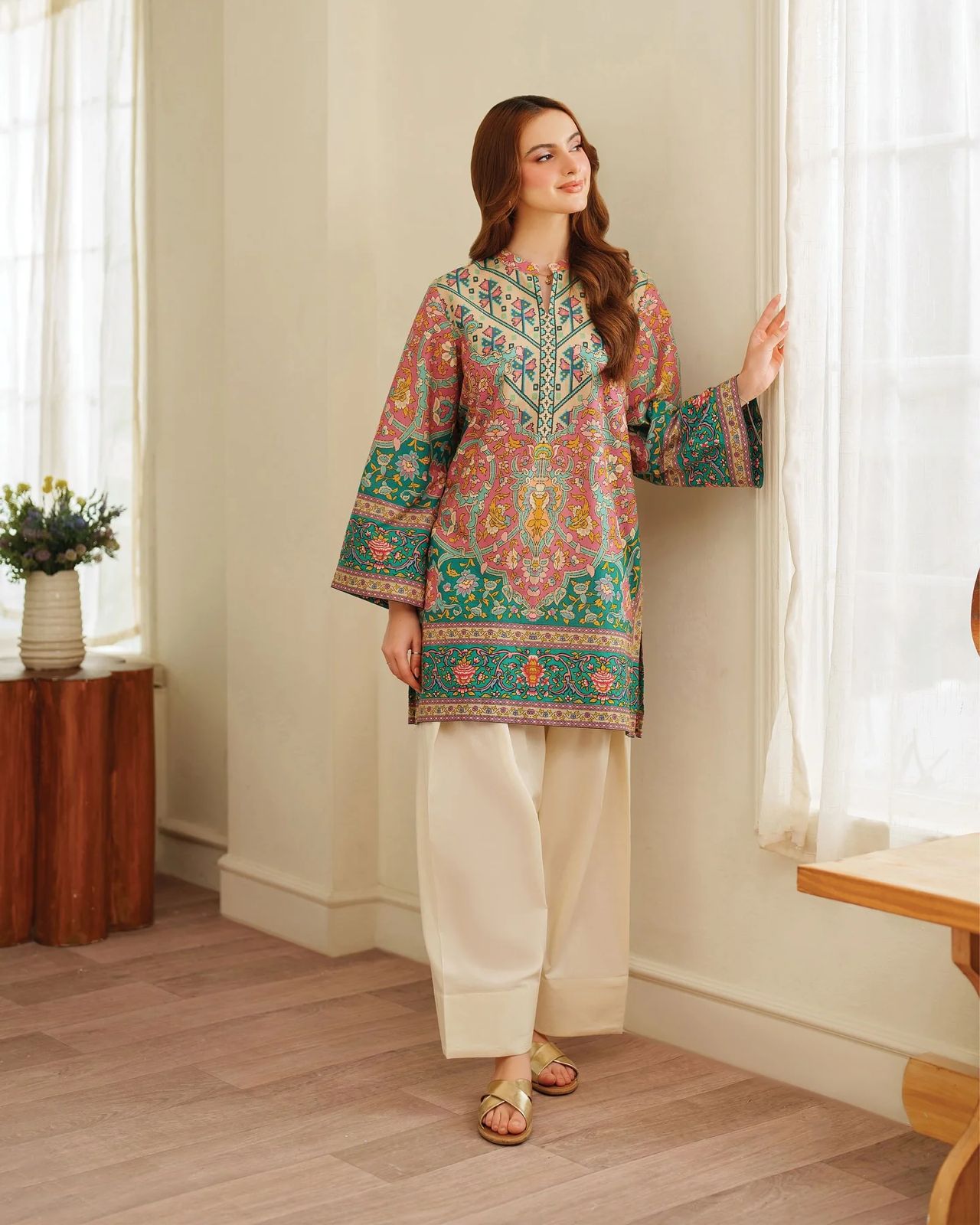 Minal Printed 2pc(Farshi Shalwar)